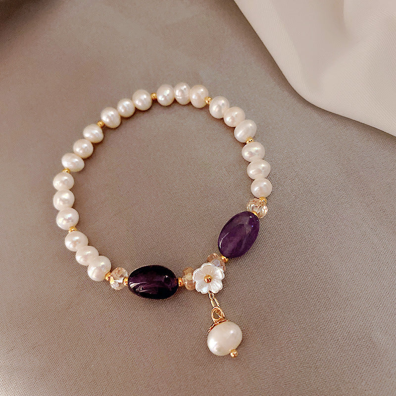 Freshwater Pearl & Stone Bracelet
