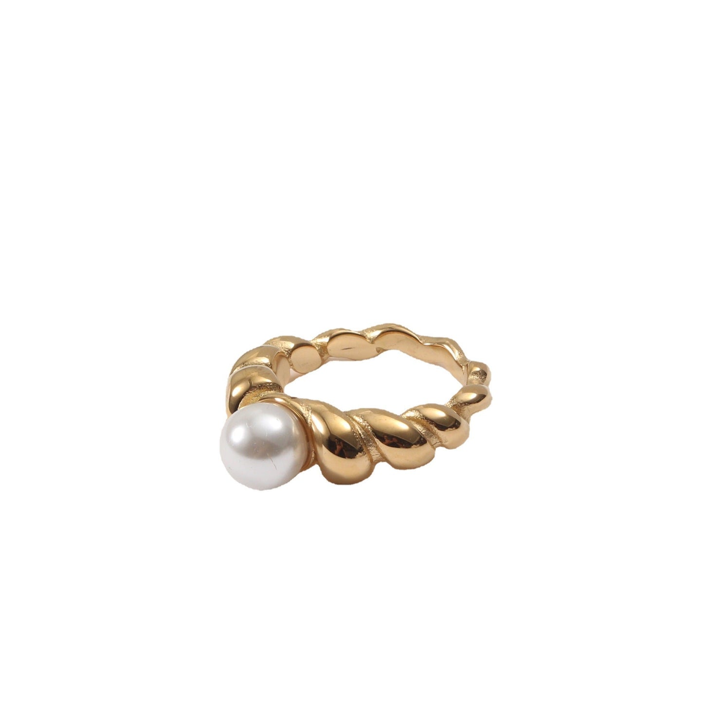 Twisted Pearl Ring