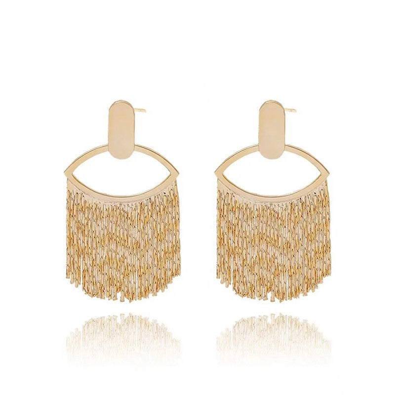 Hoop Tassel Earrings