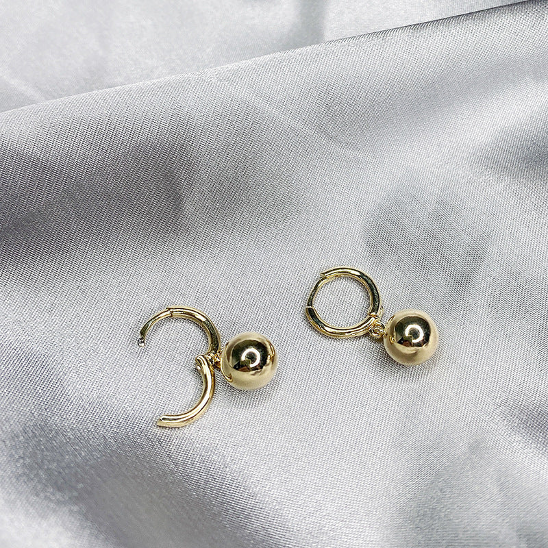 Minimalist Metal Ball Earrings
