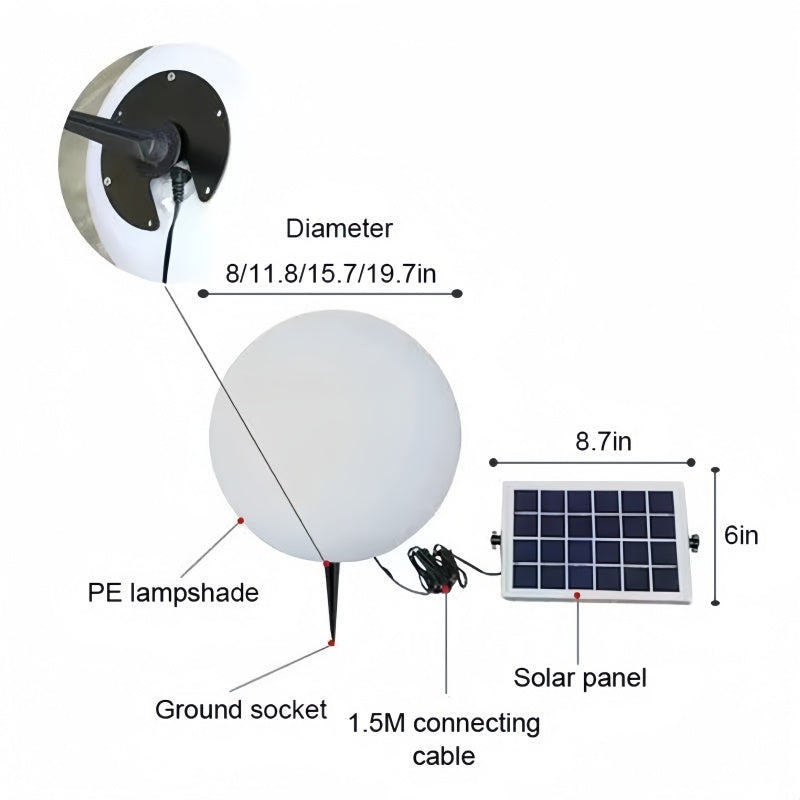 Outdoor Waterproof Solar Moon Lamps