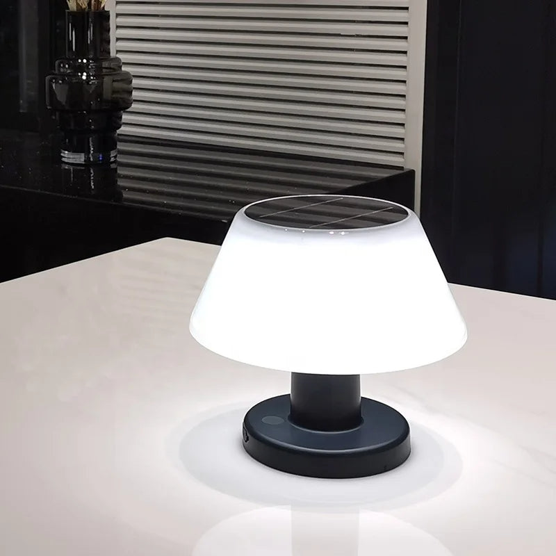 Modern Solar Table Lamp – Eco-Friendly Indoor & Outdoor Lighting