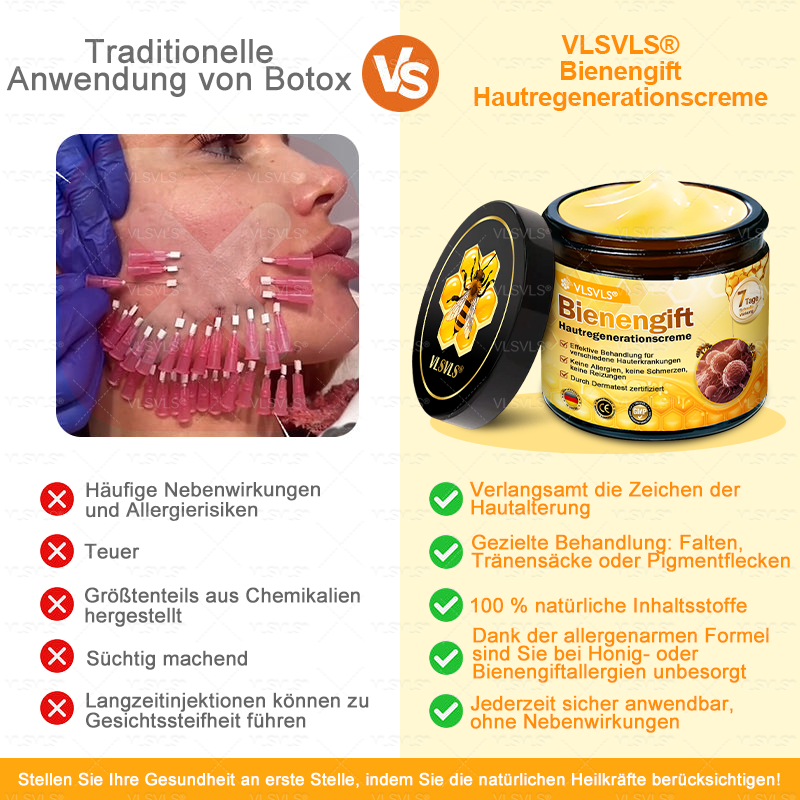 Hergestellt und versendet aus Deutschland ✨ VLSVLS® Bienengift Hautregenerationscreme 🔥 LETZTER TAG 80 % RABATT