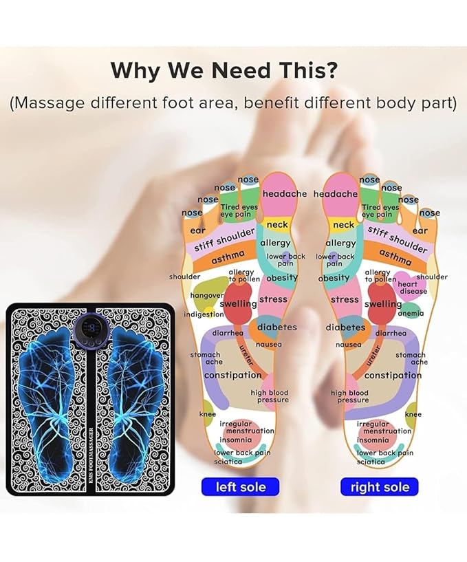 EMS Foot Massager | Wireless Muscle Stimulation for Relaxation