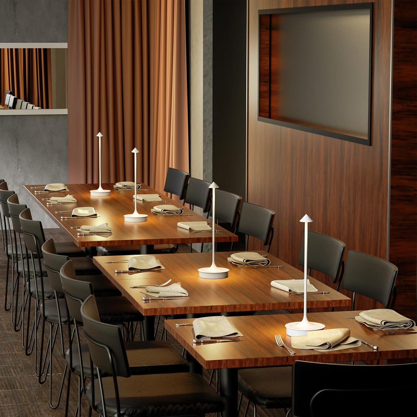 Waterproof Wireless Table Light - Set of 2 Cordless Table Lamp Rechargeable