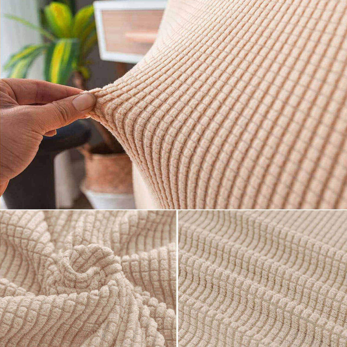 2 Pack Sofa Armrest Cover Stretch Fabric Anti-Slip Furniture Protector