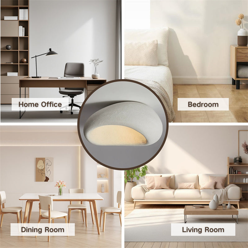 Modern Resin Ceiling Light Fixtures with 3-Color Lights
