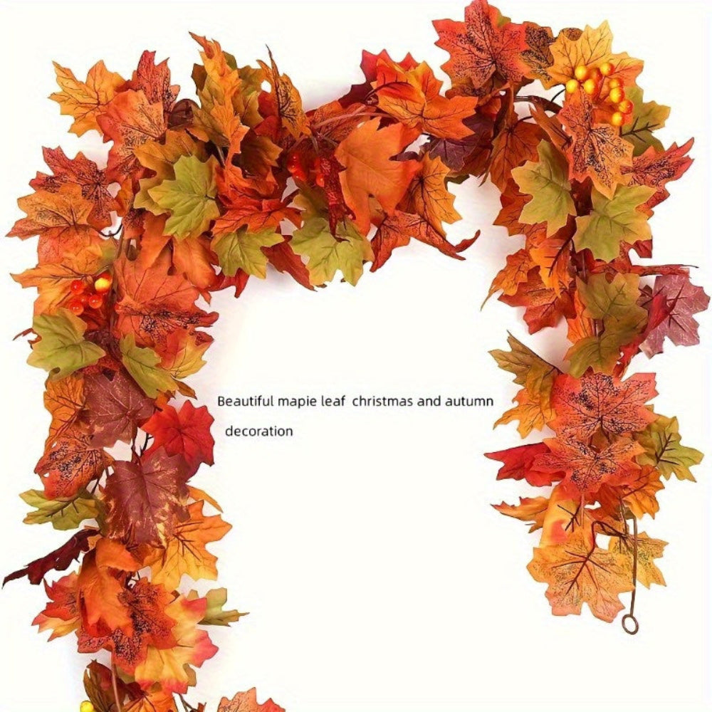 Garlands Maple Leaf Fall Autumn Home Decor Indoor Outdoor Display
