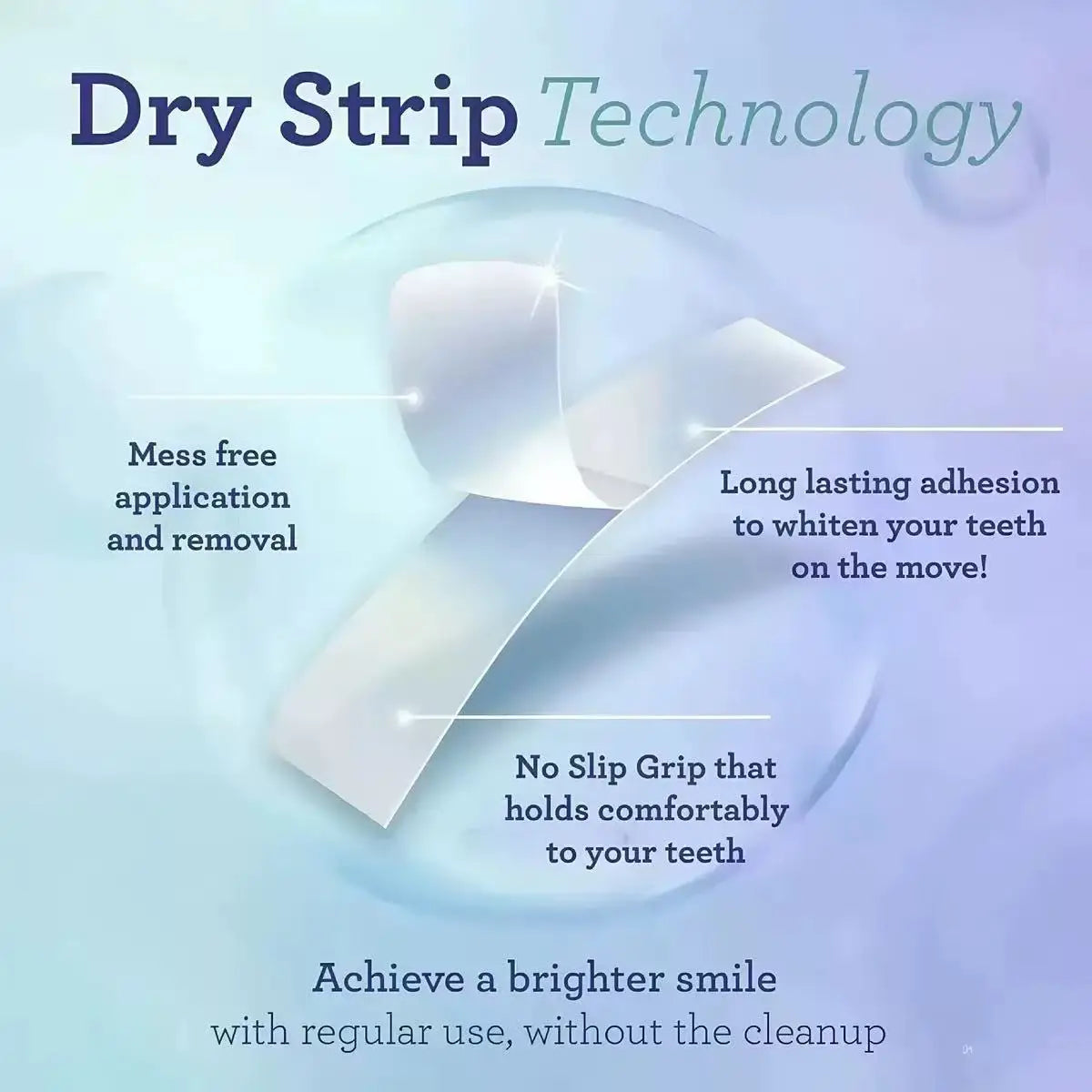 Professional Teeth Whitening Strips with Coconut Oil for Adults - Mint Flavor Non-Slip Dry Strip Technology - 14 Strips for 7 Daily Treatments