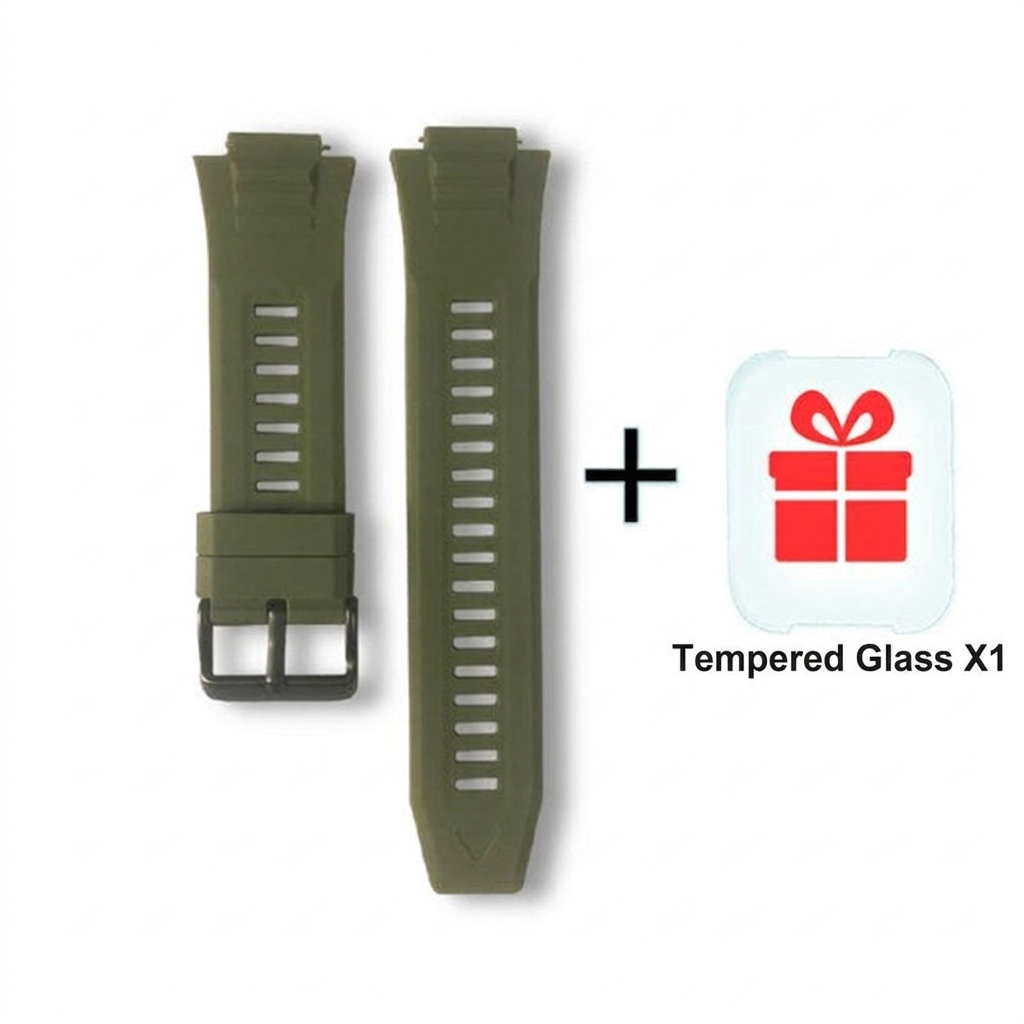 Military Smartwatch for Men - Waterproof IP68 Rugged Fitness Tracker with Bluetooth Calling, Heart Rate Monitor and 110 Sports Modes