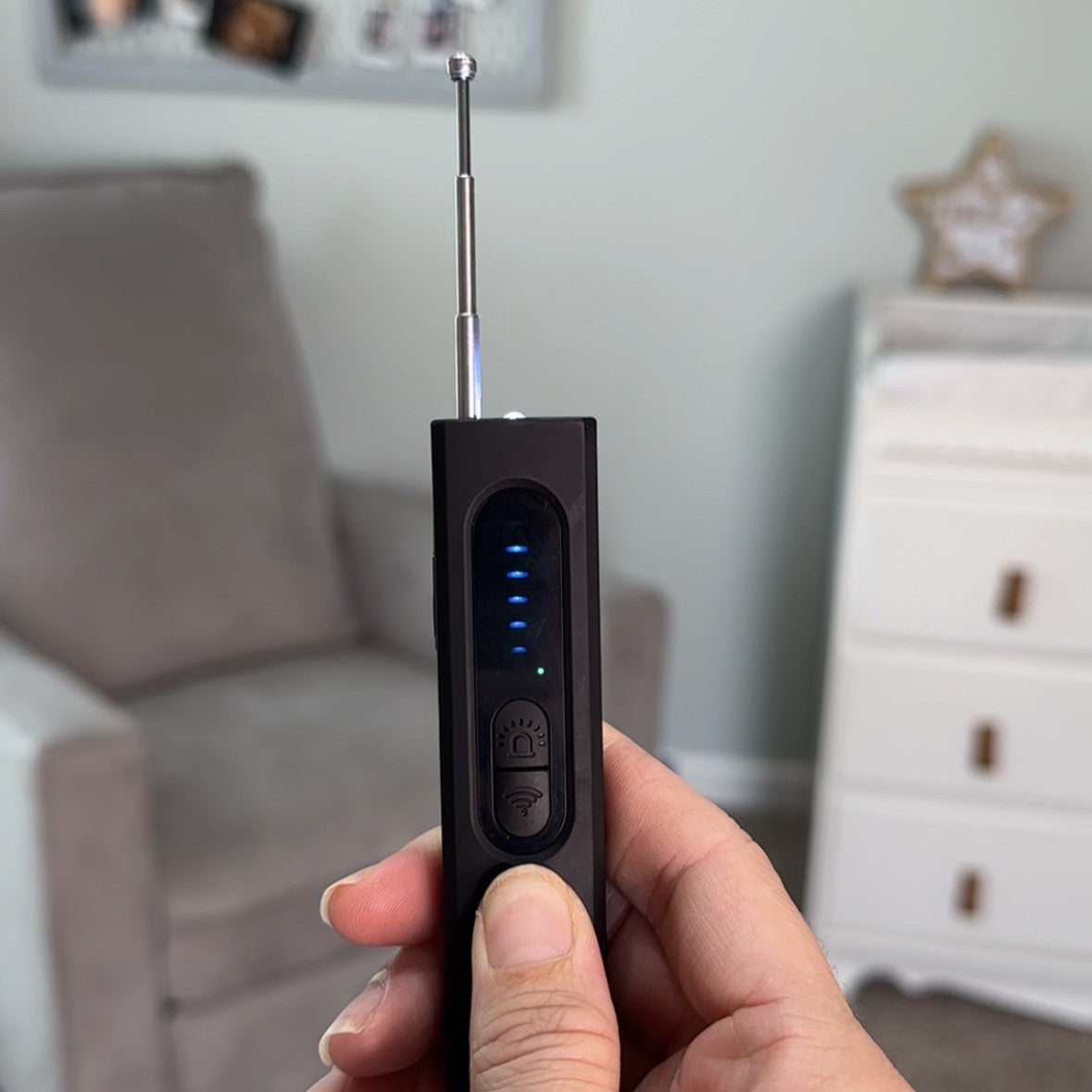 Military Grade Hidden Camera Detector with RF and GPS Tracking