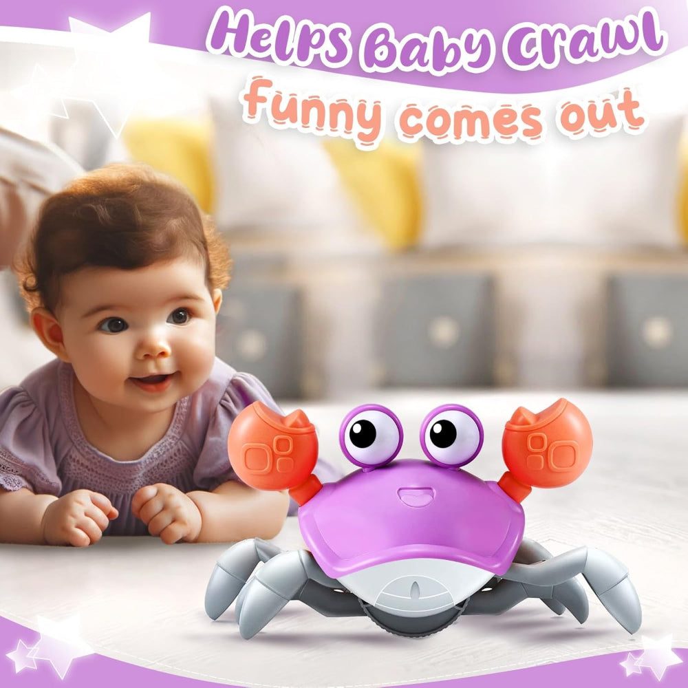Crawling Crab Baby Toy Interactive Musical Light Up