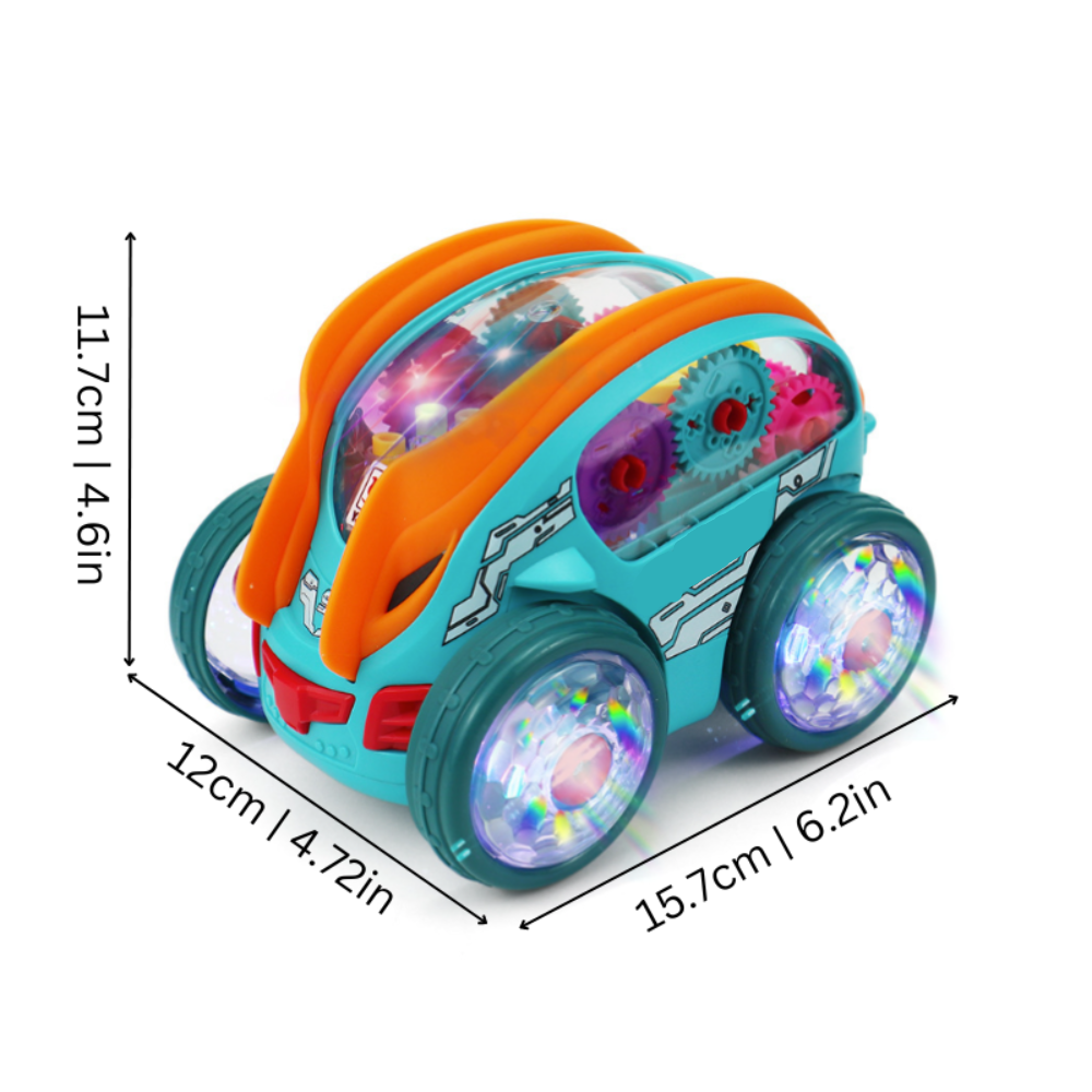 Kids Dynamic LED Lights Musical Stunt Toy Car