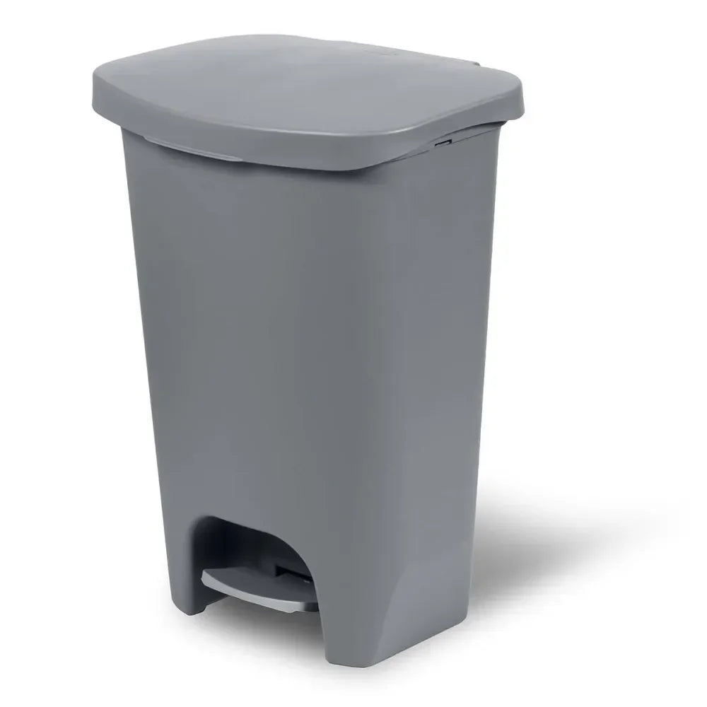 Kitchen Trash Can Plastic Step Pedal Bin