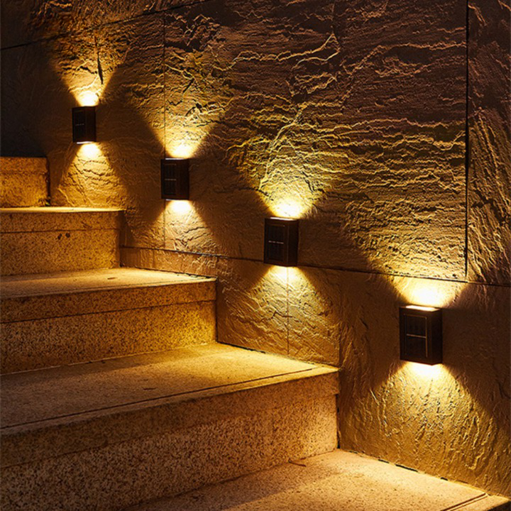 SolarGlow LED Wall Lights | Auto On/Off & Waterproof for Garden