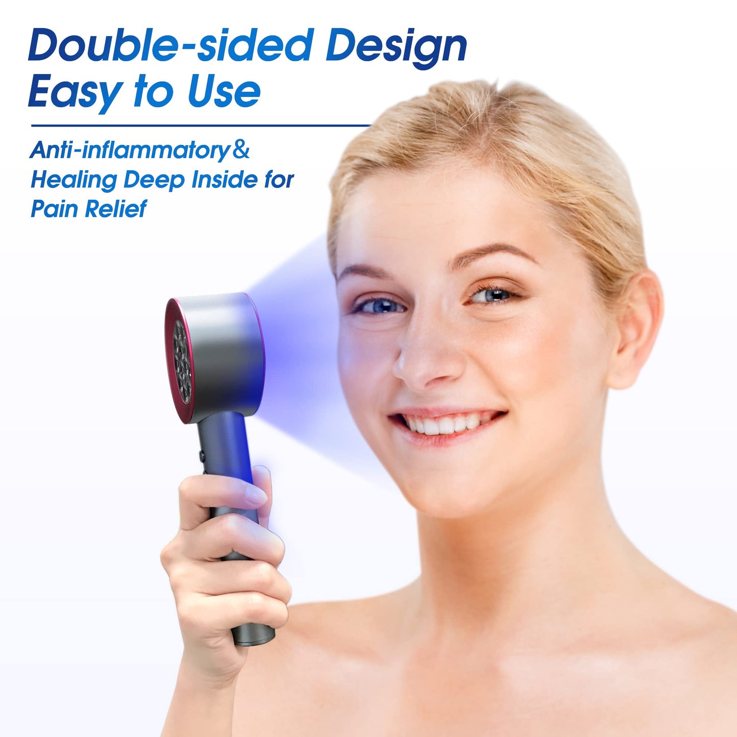 Avichic Red and Blue Light Therapy Handheld Device