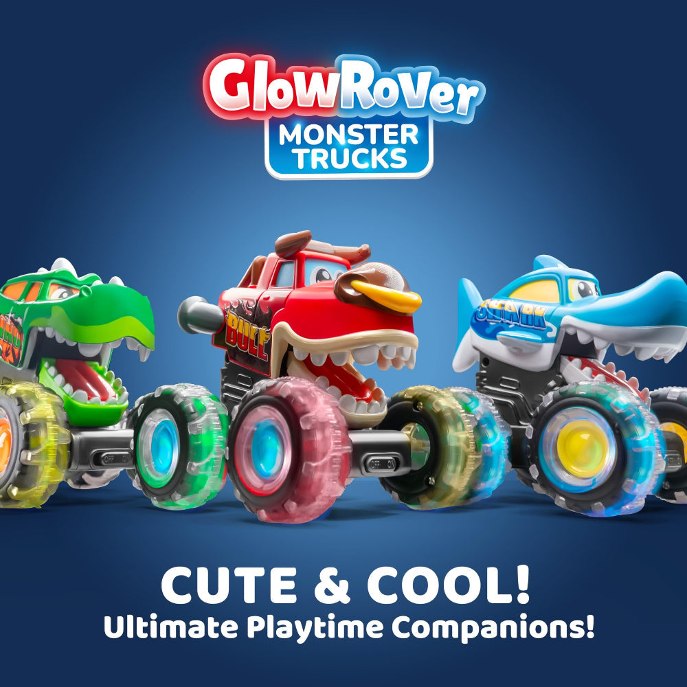 Monster Truck Toy Light Up Cars Kids Toddlers Play Set
