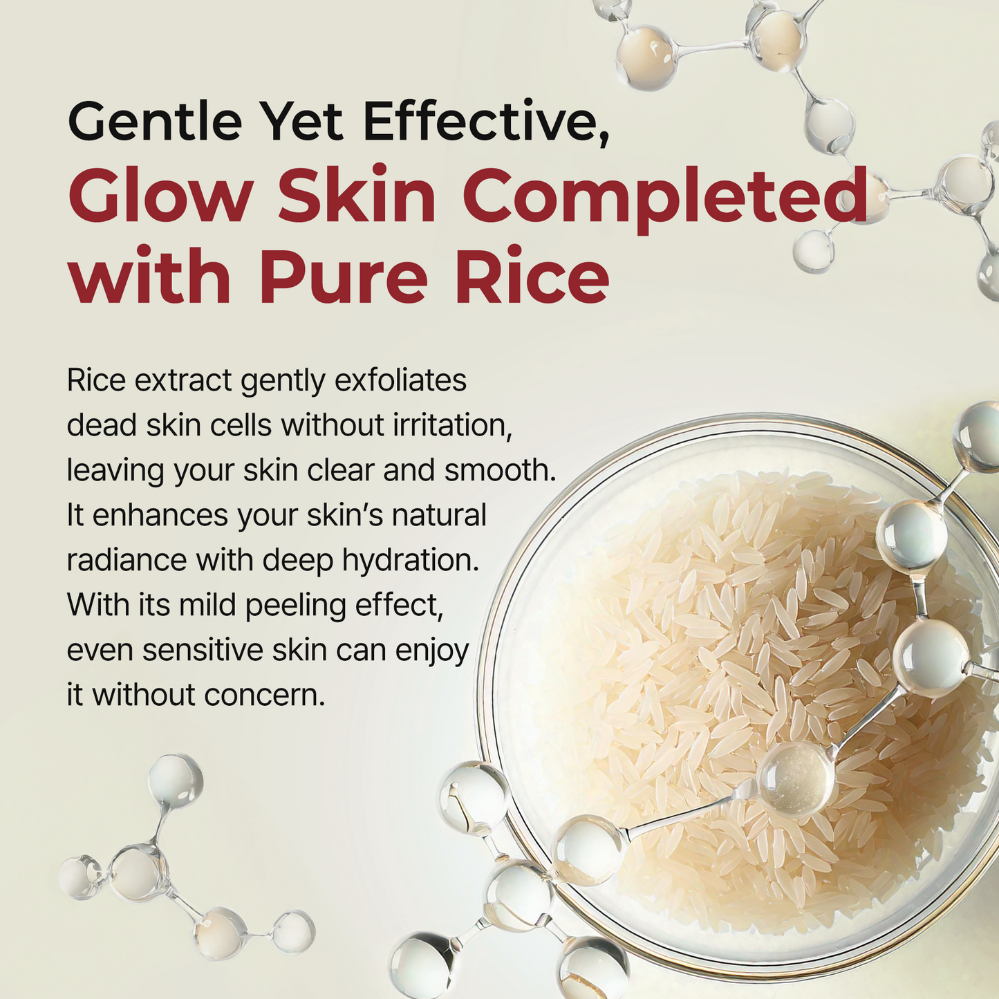Deep Cleansing Rice Peel – Removes Whiteheads, Blackheads & Dead Skin Cells for Glass Skin