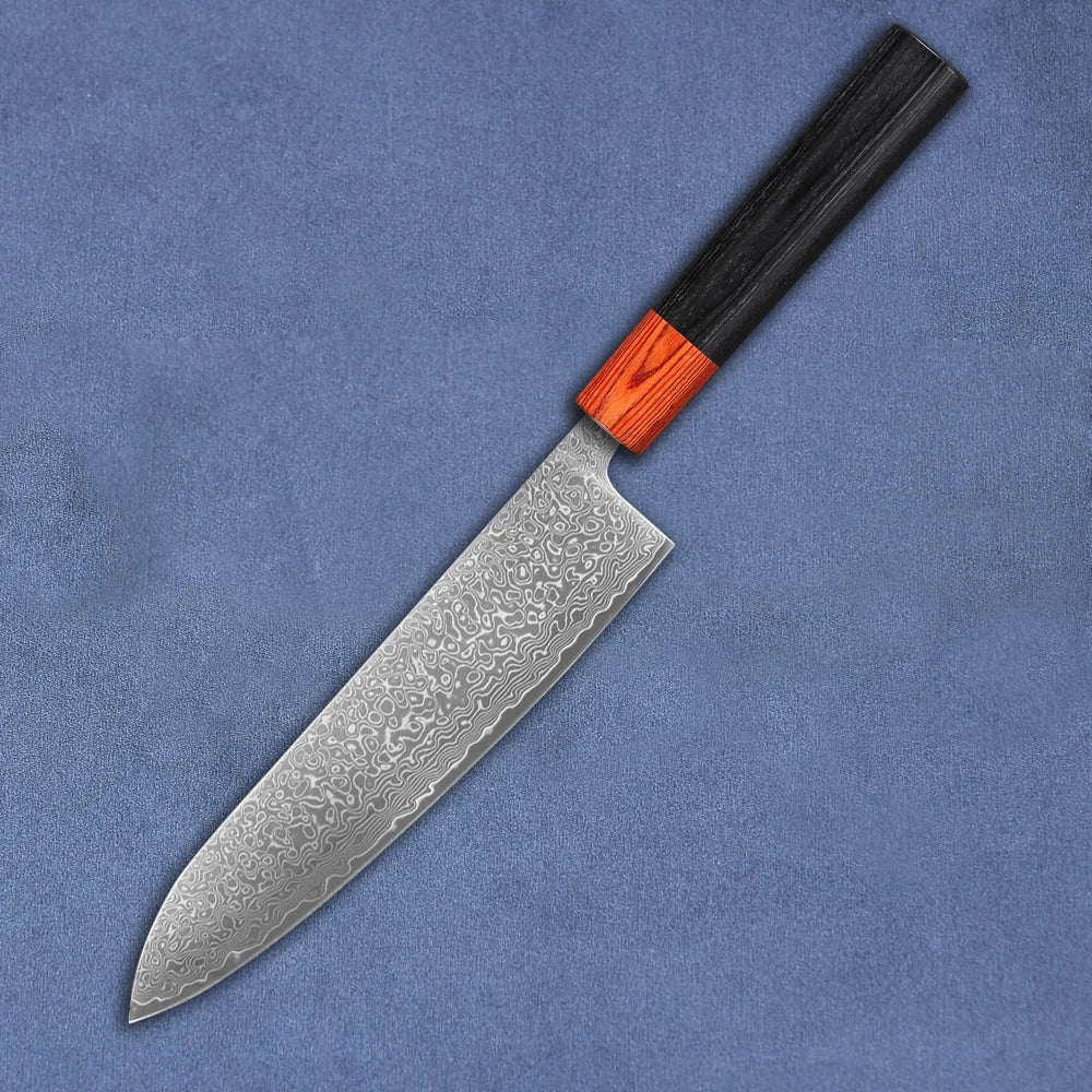 Sakawa 8″ Damascus Steel Gyuto Knife 牛刀