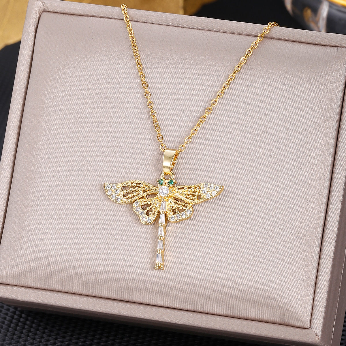 Dragonfly Charm Necklace