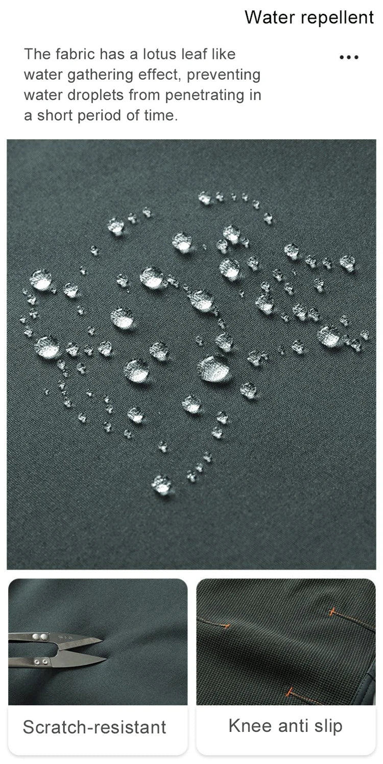 Men’s Waterproof Softshell Hiking Pants – Winter Warm, Windproof & Breathable Outdoor Trousers, Plus Size L-6XL for Camping, Fishing, Skiing & Climbing