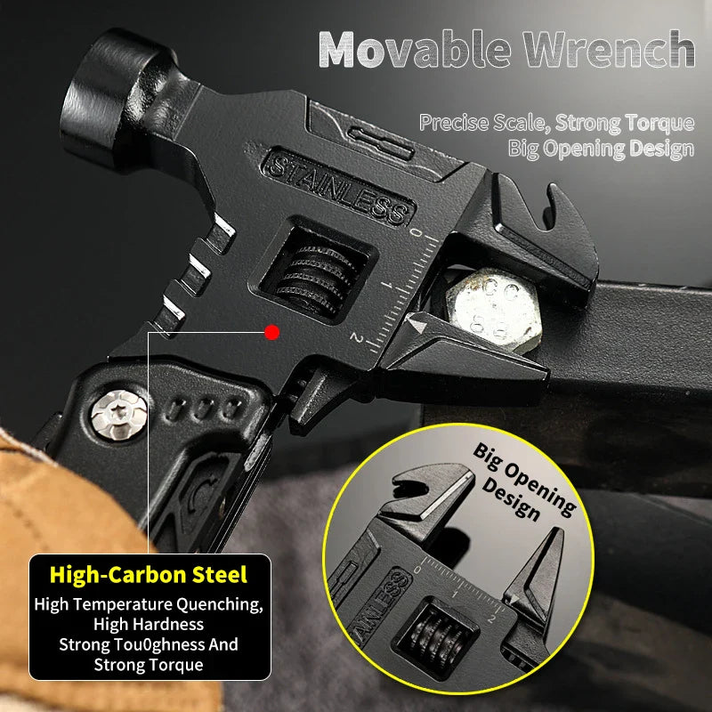 Stainless Steel Multifunctional Outdoor Wrench