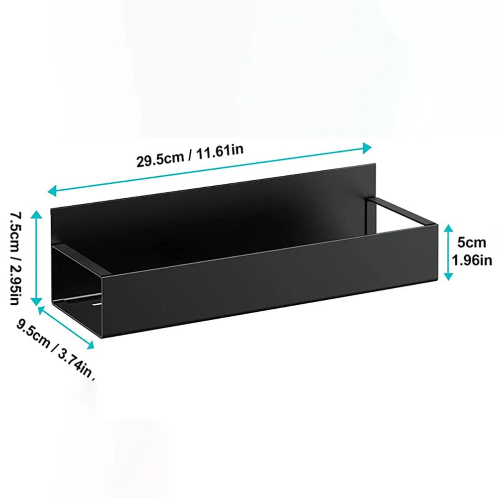 Spice Rack Magnetic Refrigerator Shelf Steel Organizer