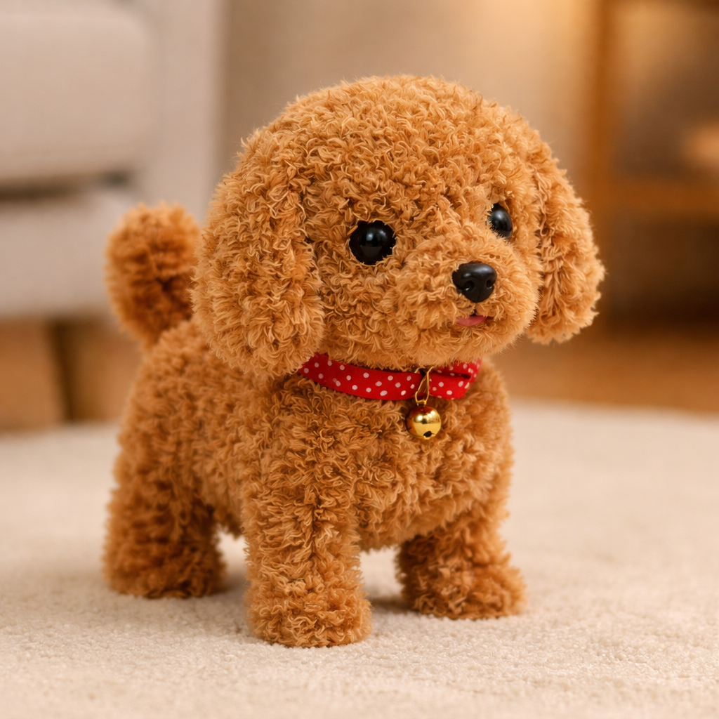 Interactive Robot Dog Plush Puppy Toy Realistic Movement