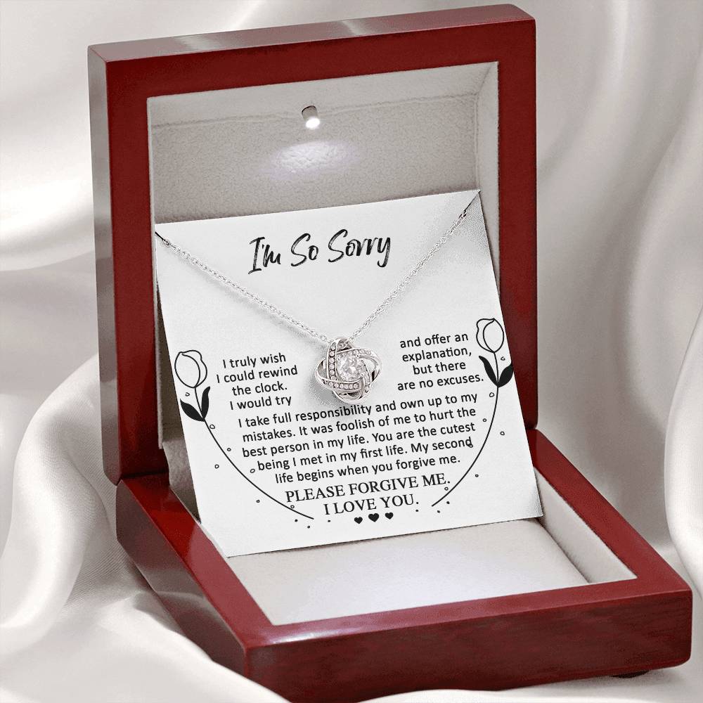 Sorry - My First Life - Love Knot Necklace