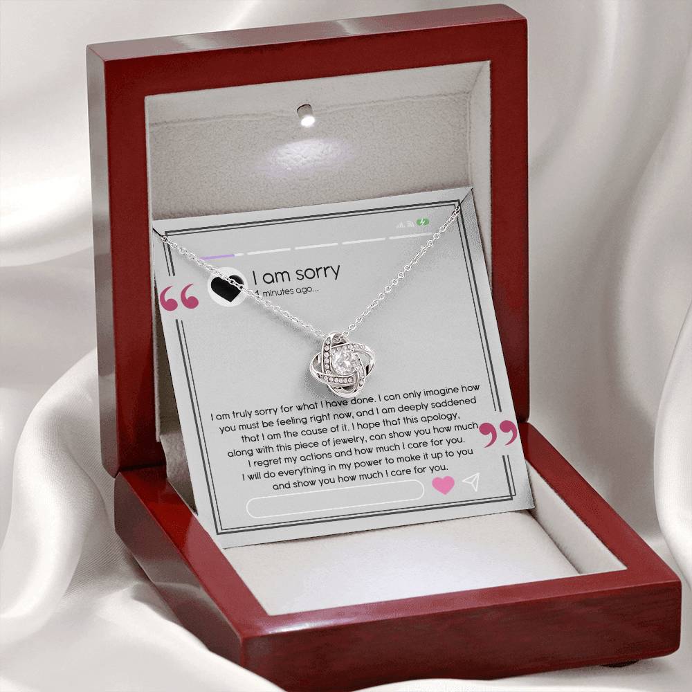 Sorry - Care For You - Love Knot Necklace
