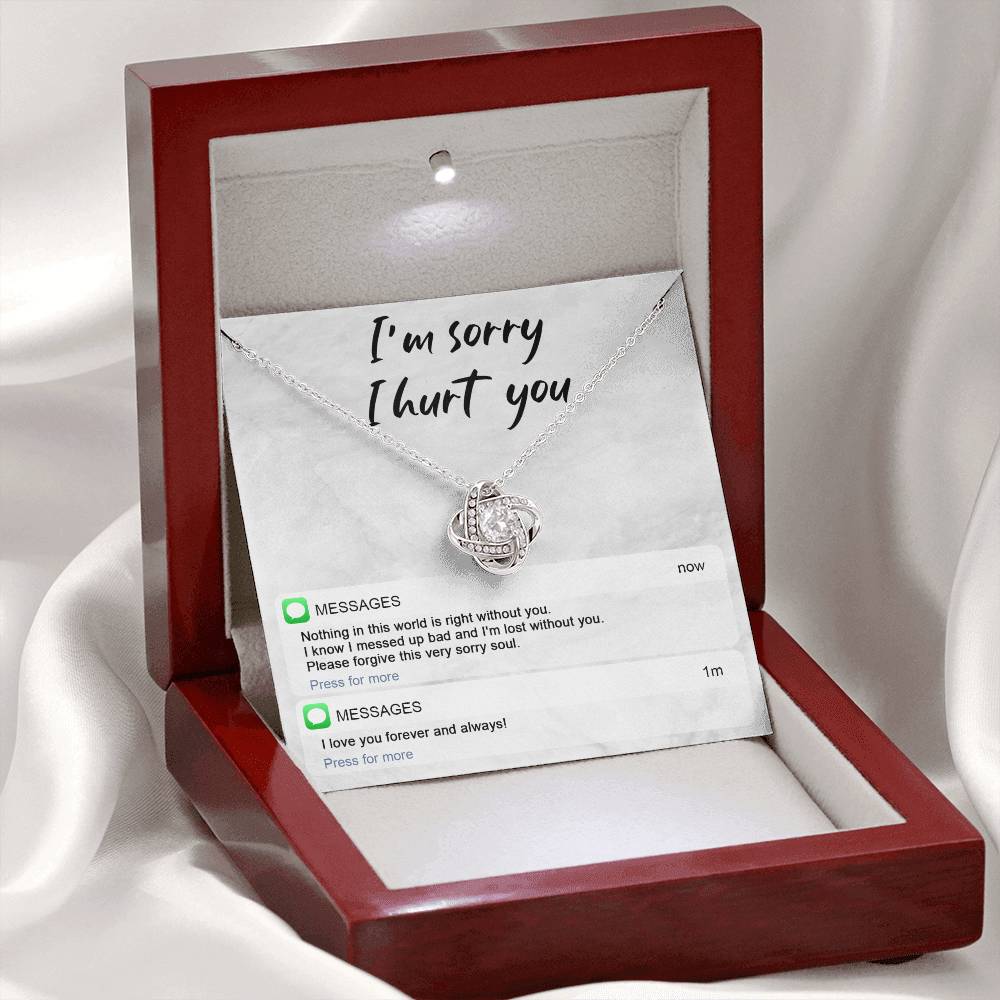 Sorry - Lost Without You - Love Knot Necklace