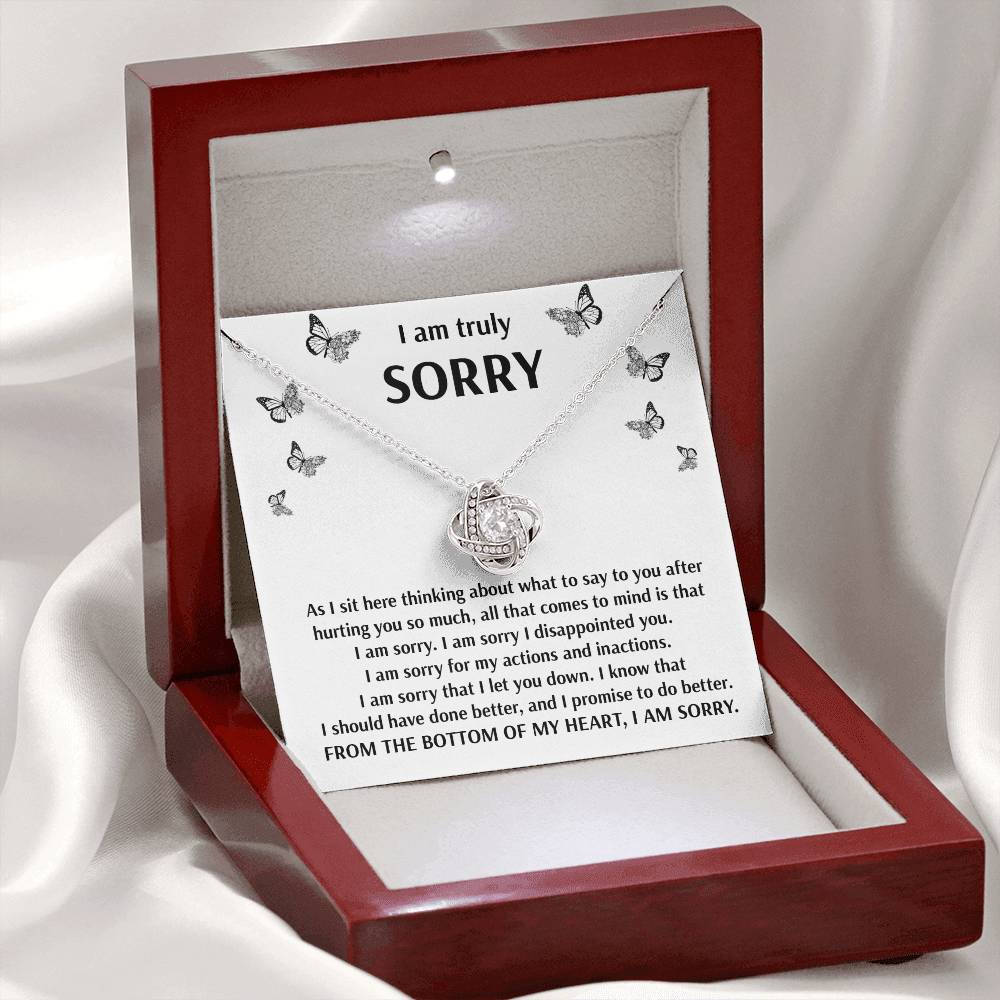 Sorry - Done Better - Love Knot Necklace