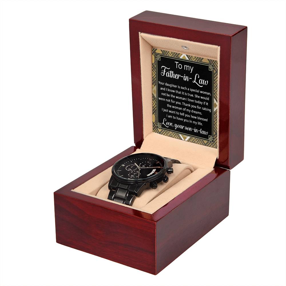 Father-In-Law - For You - Metal Chronograph Watch