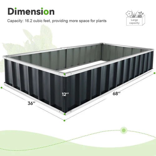 GROWEDGE – Premium Raised Garden Bed with Galvanized Steel