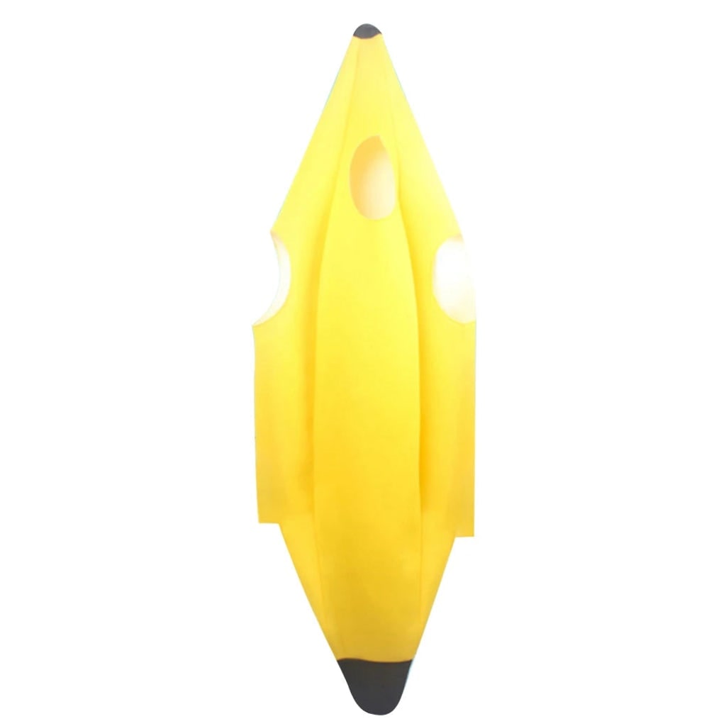 Halloween Banana Costume Suit with Face Cutout and Slip-On Design