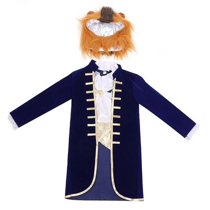 Kids' Halloween Dinosaur Pirate Vampire Animal Costume with Plush Fleece Hood Mittens and Shoe Covers