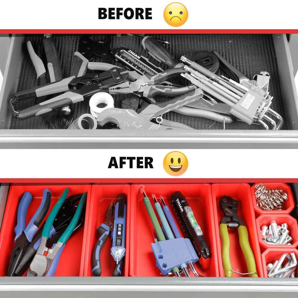 Large 8 Drawers Tool Rolling Chest