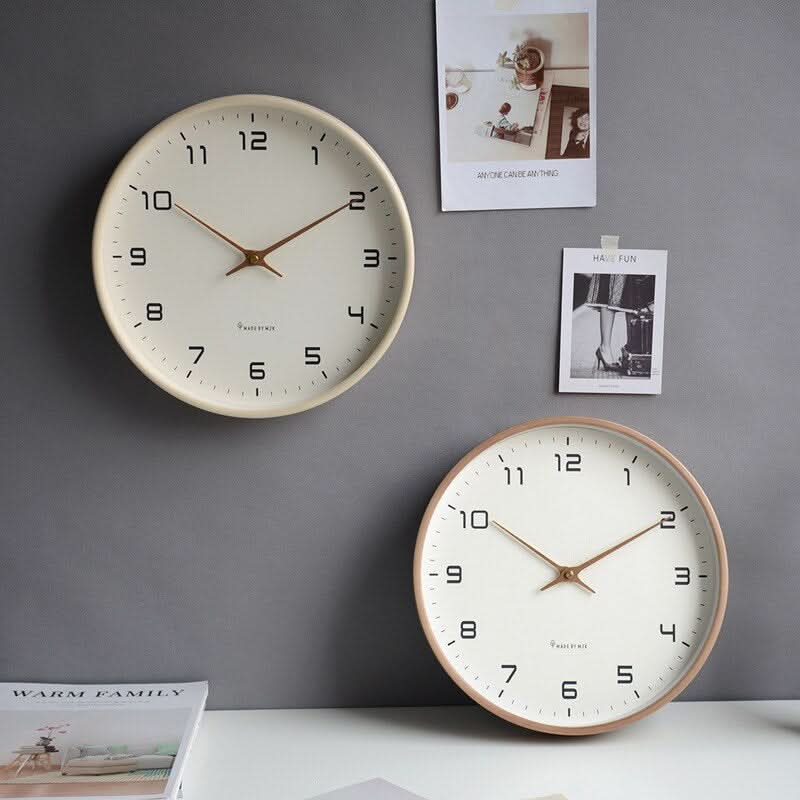 LUNDTIME – Silent Wooden Wall Clock with Scandinavian Design