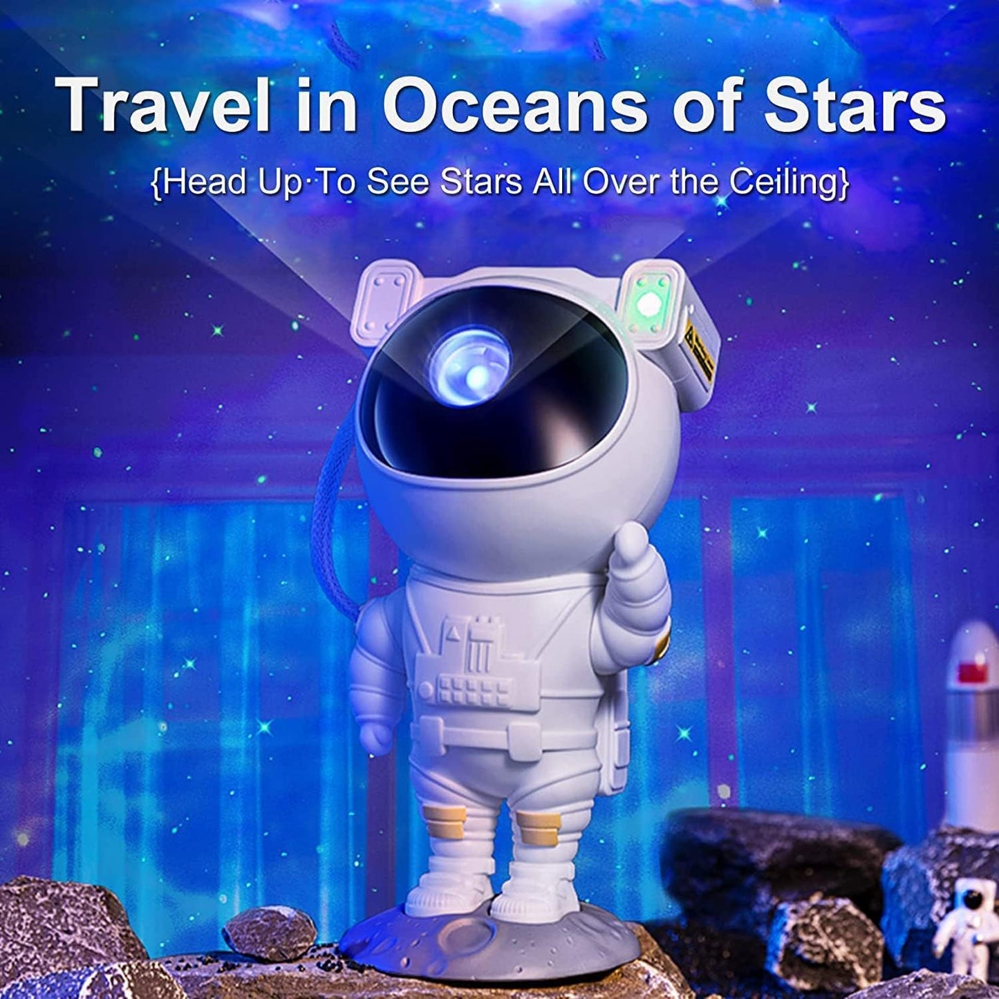 Starry Night Astronaut Projector | 360° Galaxy Light for Bedrooms