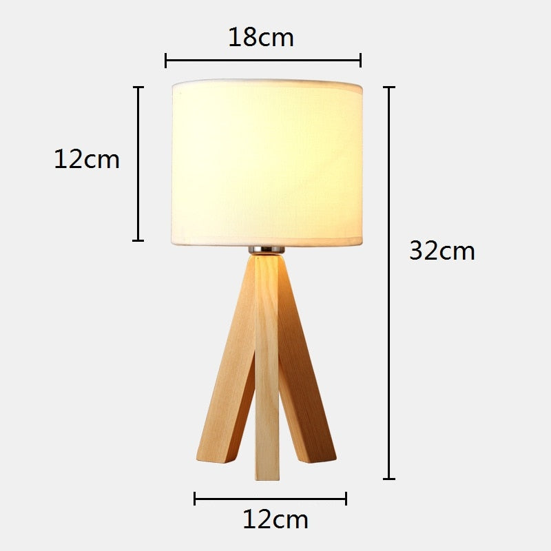 Wood Table Lamp