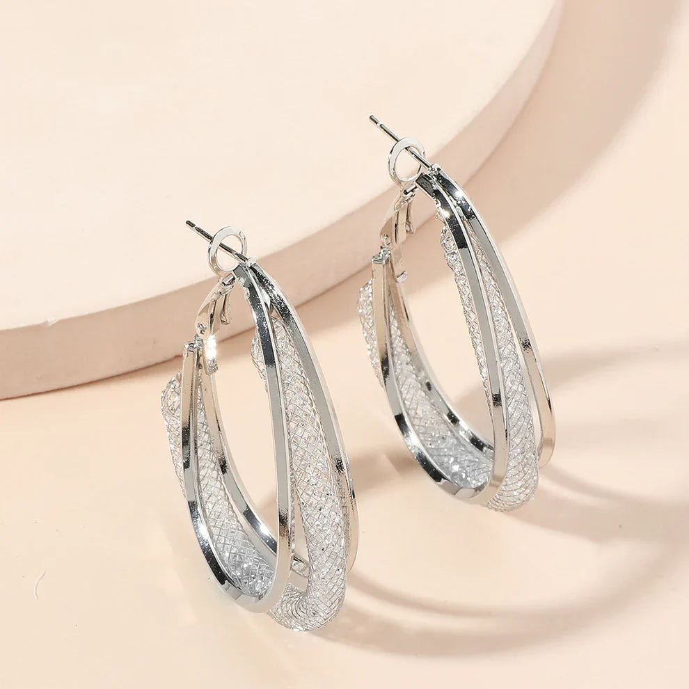 Fashion Oval Earrings