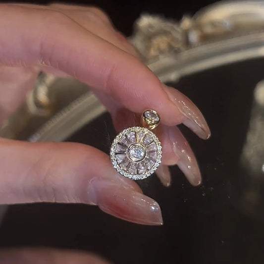 Zirconia Swivel Flower Ring