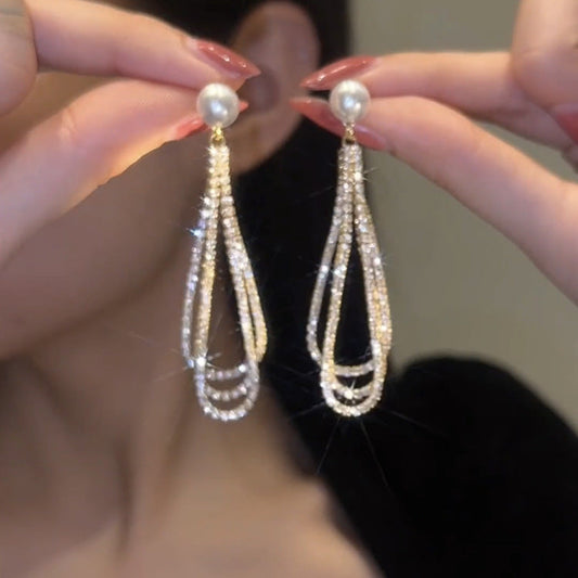 Pearl Tassel Earrings