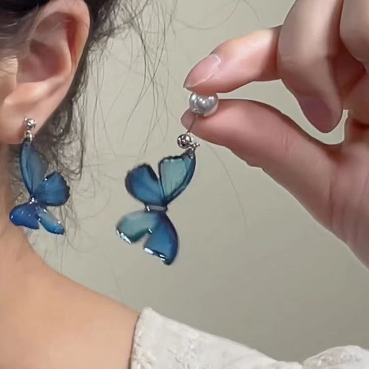 Dreamy Blue Butterfly Earrings