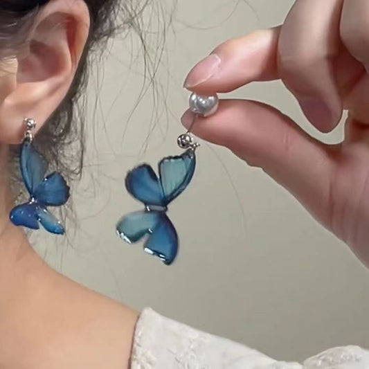 Dreamy Blue Butterfly Earrings