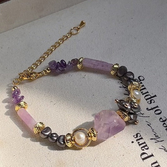 Natural Lavender Amethyst Bracelet