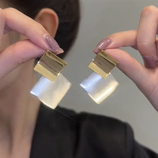 Square Clashing Earrings