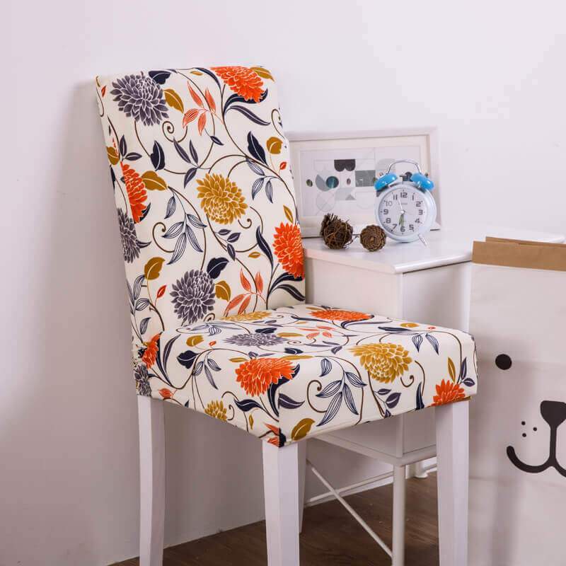 Stretch Removable Washable Spandex Dining Chair Covers| 40 Colors