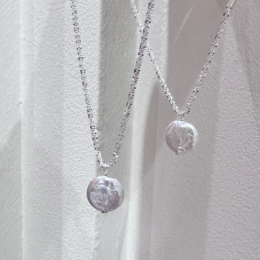 Sterling Silver Baroque Necklace