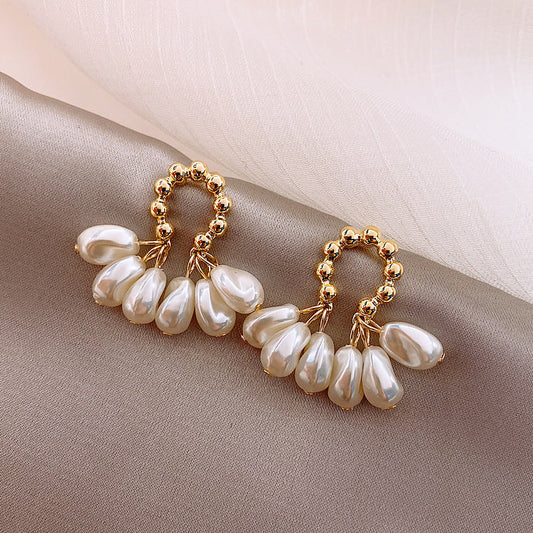 Pearl Hoop Earrings